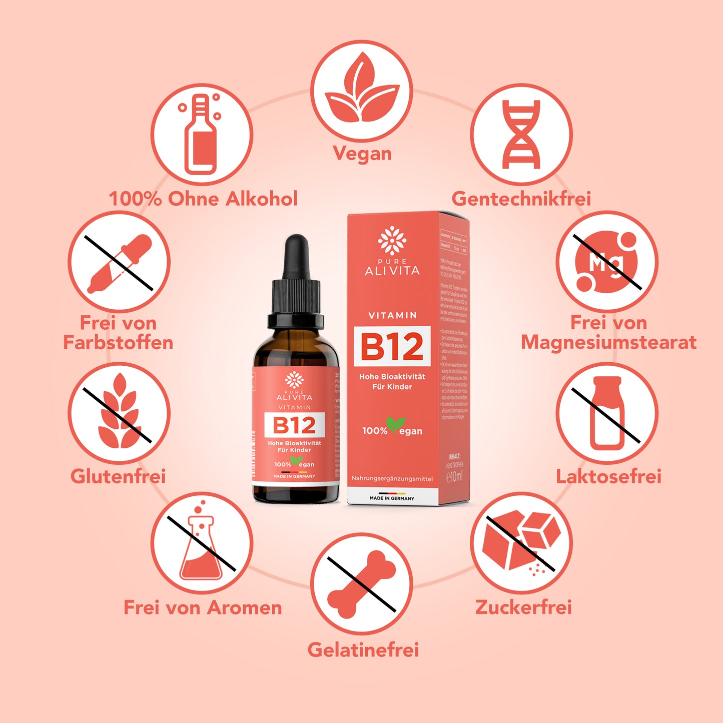 Vitamin B12 Tropfen - 10ml für Kinder